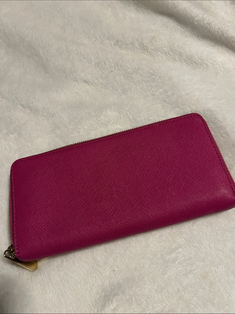 Michael Kors Hot Pink Zip-Around Continental Wallet - Picture 4 of 4